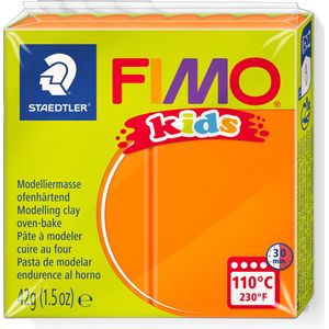 FIMO kids 8030 - ovenhardende boetseerklei - blokje 42 g - oranje