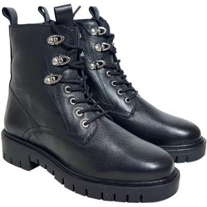 Custom Made - Evry - Boots - Zwart - Leer - Rubber Zool