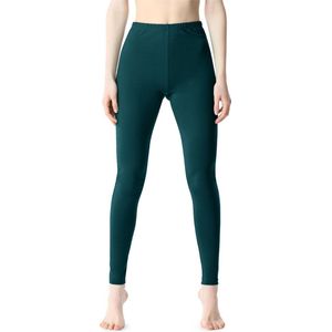 Bellivalini Dames Leggings - Sport - Vrijetijdsbroek - Katoen - Lang - Smaragdgroen - M - BLV-BLV50-198-LE