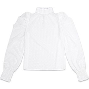 Blouse met bolletjes - nieuwe collectie - herfst/winter - dames - wit - maat S