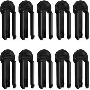 Klem 10 stuks plastic afvalzak clip afvalemmer-zakhouder plastic clip vuilniszak bevestigingselementen - anti-slip bevestigingscliphouder vuilnisemmer-schuiver