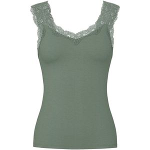 Pieces - Pcbarbera Lace Top - Castor Gray - Dames Top