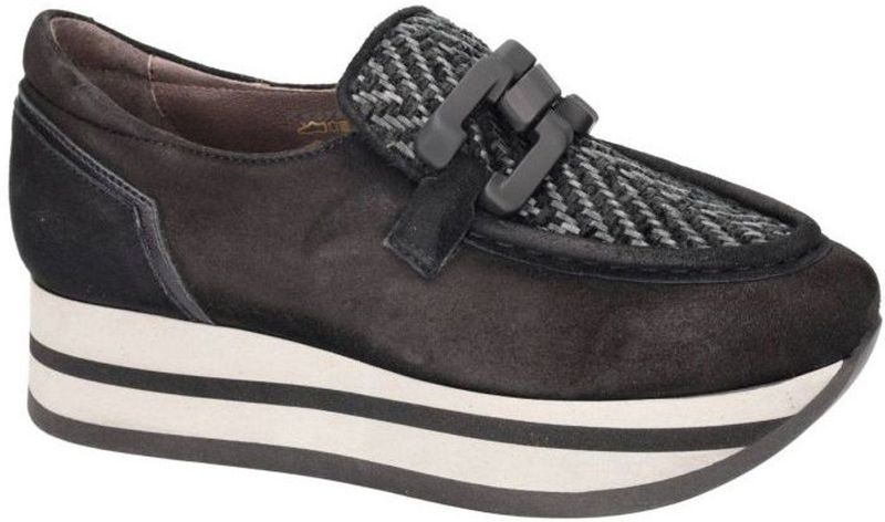 Softwaves - CELINE - Ballerina's - Zwart - Plateau Loafers