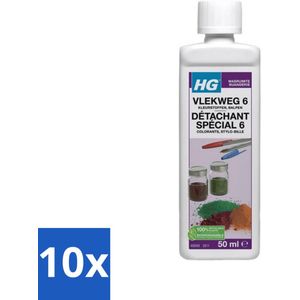 HG - Wasruimte - Vlekweg 6 - Kleurstoffen & Balpen - 50 ml - Bulkverpakking - 10 stuks