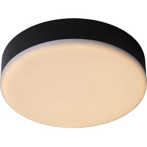 Lucide CERESLED - Plafonnière Badkamer - Ø 21,5 cm - LED Dimb. - 1x30W 3000K - IP44 - Zwart