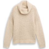 TOM TAILOR - Coltrui - Sand - Gerecycled Materiaal - Lange Mouw