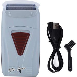 Mrs. Jones Oplaadbare Folie Scheerapparaten Elektrische Tondeuse Trimmer Dubbele Hoofd Scheermes - Vergeldende Scheerapparaat Met Usb Oplaadkabel .