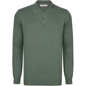 Felix Hardy Trui Met Polokraag - Polo Shirt - 100% Katoen Heren Groen - M