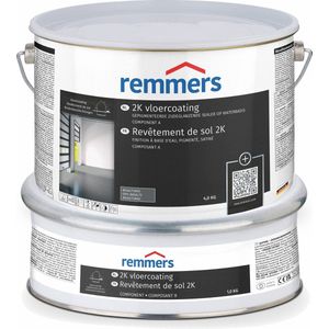 Remmers Watergedragen zijdeglanzende 2K epoxy-coating steengrijs 5 liter