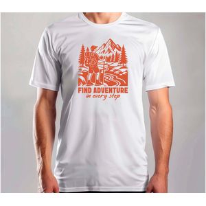 Find Adventure - T Shirt - HikingAdventure - Running - TrailLife - NatureWalks - Wandelen - Wandeltocht - Natuurwandeling - Bergwandelen