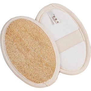 Zeynomax - Natuurlijke Luffa Spons 2 Stuks Peeling Luchtspons - Douche Luffah Pad - Badspons voor Badkamer en Douche - 145 x 10 cm