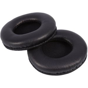 Universal Ear Pads, Soft Headset Earpads Replacement Pillow PU Leather Comfortable Earmuff Cloud Like Comfort Earpads 75mm Black
