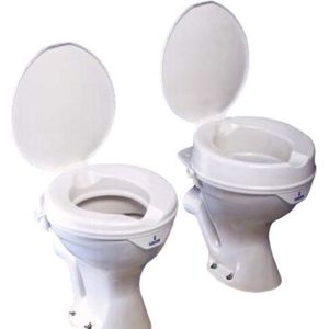 Gordon Ellis Ashby Toiletverhoger 10 cm (TO6304) cm Deluxe - Met deksel - Wit