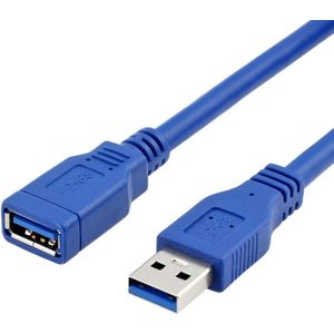 Techvavo® USB A Verlengkabel - USB Kabel - USB 3.0 Kabel - 3 meter - Blauw