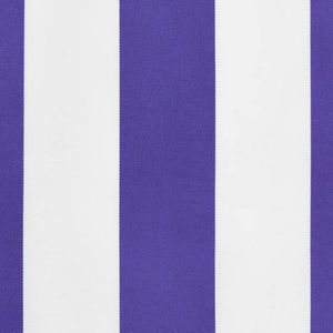 vidaXL - Vervangingsdoek - voor - luifelrok - gestreept - 5 - m - blauw - en - wit
