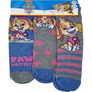 Paw Patrol-  sokken Paw Patrol- meisjes- 3 paar - maat 31/34