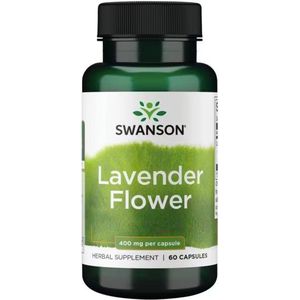 Swanson - Lavender Flower / Lavendel Bloem (Lavandula officinalis) - 4:1 Extract - 400mg - 60 Capsules