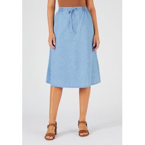 Damart - Chambray rok - Dames - Blauw - 50