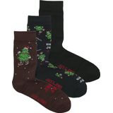 JACK&JONES ADDITIONALS JACJOLLY XMAS TREE SOCKS GIFTBOX Heren Sokken - Maat ONE SIZE