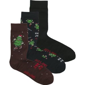 JACK&JONES ADDITIONALS JACJOLLY XMAS TREE SOCKS GIFTBOX Heren Sokken - Maat ONE SIZE
