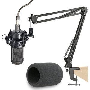 microfoonarm / Premium Low Profile Microphone Arm and Cable Ducts, Desk Clamp,