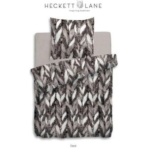 Heckett & Lane Carol Dekbedovertrek - Eenpersoons - 140x200/220 cm - Zwart/Wit