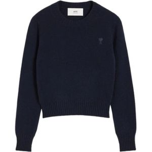 Ami Paris - Ami de Coeur - Tonal - Pull Navy - Cashmere