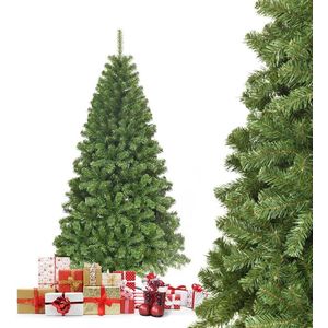 Mara Kunstkerstboom - Dennenboom - Metalen standaard - Kerstmis - Klapsysteem - Groen - 225 cm