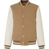 Pepe Jeans - Tustin - Jas - Bruin - Wollen Bomberstijl
