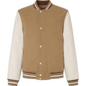 Pepe Jeans - Tustin - Jas - Bruin - Wollen Bomberstijl
