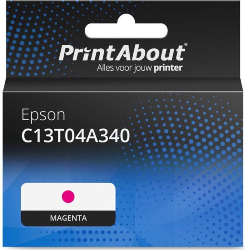 PrintAbout - C13T04A340 - Inktcartridge - Magenta - Extra Hoge Capaciteit