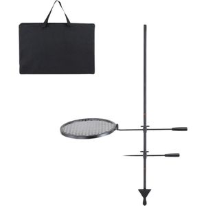 Roterende Grill - BBQ Grillwagen accesoires - Dubbellaags Kookrooster Grillrek 6 kg - Grill rooster