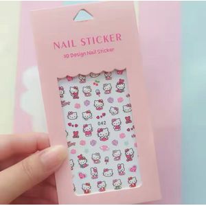 Hello Kitty 3D Nagelstickers - Nagels Nail Art Decoratie