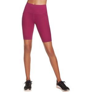 Skechers Go Walk High Waisted Bike Short W3SH53-MAG, Vrouwen, Roze, Shorts, maat: XS