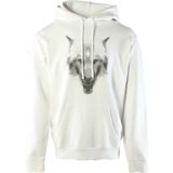 Marcelo Burlon - Cross Wolf Regular - Hoodie - Wit - 100% Katoen