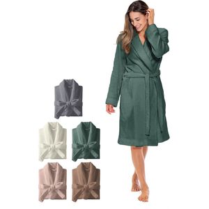 Luxe Soft Badjas - 100% katoen - badstof - L/XL - Wit - Ultra zacht en warm