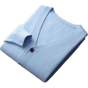 Kasjmier trui vest voor heren - Gebreid, lange mouwen, herfst en winter