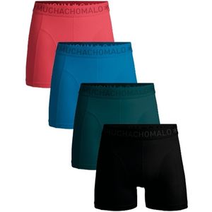 Muchachomalo – Boxershort Heren – Normale Lengte – Onderbroeken Heren – Boxershort – Ondergoed – 95% Katoen – 4 Pack – Maat S