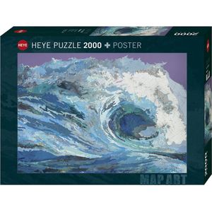 Heye Puzzle Map Wave Legpuzzel 2000 stuk(s) Kaarten