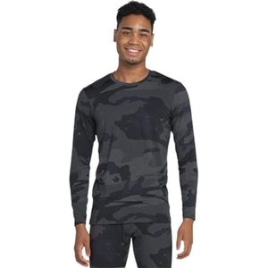 Heren 100% Merinowollen Thermo Onderhemd - Lange Mouwen Warm Ondergoed