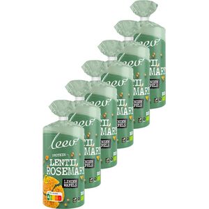 Leev® Bio | Linzenwafels | Rozemarijn Zeezout | 6 stuks | 6 x 117g