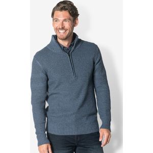 Trui TW34404 blauw korte rits Twinlife maat 3XL