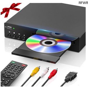RFWR® Compacte DVD Speler voor Thuis met HDMI, RCA en USB - 1080P Ondersteuning voor Alle Regio's