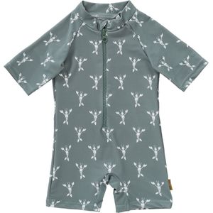 Fresk UV Swimsuit - 98/104 - Sneldrogende Zwemkleding - UPF 50 - Zwemshirt voor Meisjes - Zwempak met Korte Mouwen - Groen - Chinnois Green