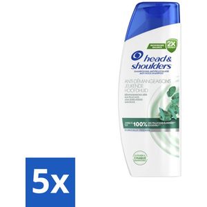 5 x Head & Shoulders - 2in1 Anti-Roos Shampoo & Conditioner - Jeukende Hoofdhuid - 270ml - Shampoo Conditioner - 2 In 1 Shampoo - Vitamine Shampoo