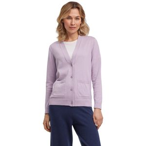 FALKE Basic Cotton Cardigan zacht elegante katoen cardigan dames purper - maat XS