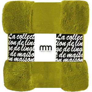 Maison Maison - Plaid - Teddy Bear - Unikleur Mustard - 150x200cm