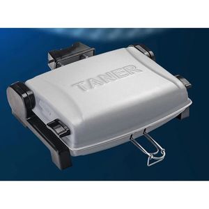 Tobeyz Grijse Grill- Elektrische Grill & Barbecue - Rookvrije, Geurvrije en Snel Kookapparaat voor Perfect Gegaarde BBQ
