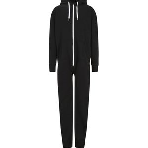 Zwarte Sweat Jumpsuit Overall - Casual en Comfortabel Damesmode