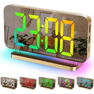 Digitale Alarmklok met 7,4"" Display en RGB Nachtlamp 10 Modus